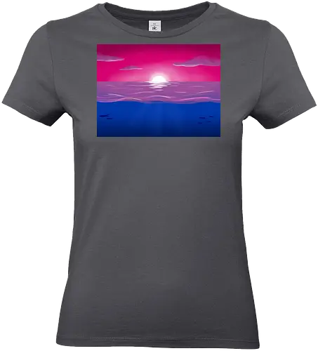 Bisexuelle Pride Landschaft - bi, bisexuell, bisexual, pride, landschaft, subtle pride - Standard T-Shirt (Frauen)