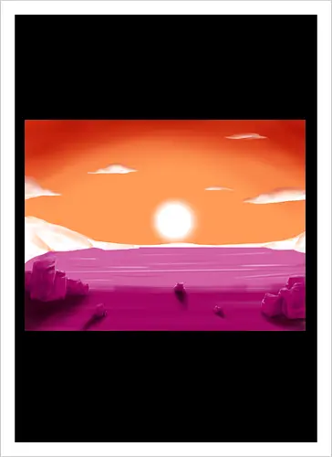 Lesbische Pride Landschaft