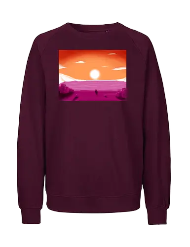 Lesbische Pride Landschaft - lesbisch, lesbian, gay, saphic, pride, landschaft, subtle pride - Fairtrade Sweatshirt