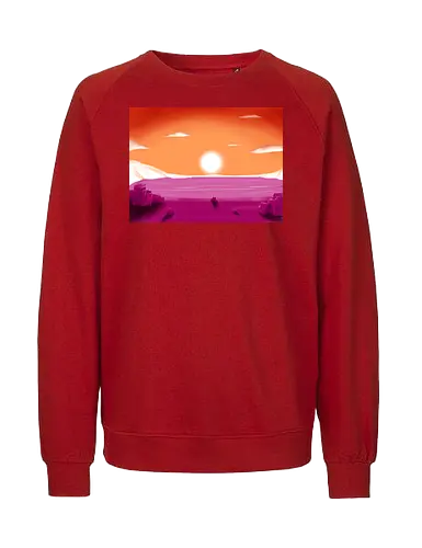 Lesbische Pride Landschaft - lesbisch, lesbian, gay, saphic, pride, landschaft, subtle pride - Fairtrade Sweatshirt