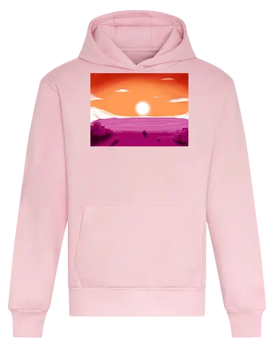 Lesbische Pride Landschaft - lesbisch, lesbian, gay, saphic, pride, landschaft, subtle pride - Heavyweight Hoodie