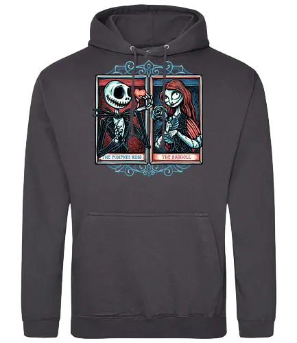 Skeleton Romance - Valentine’s Day, heart, love, horror, romance, film, movie, animation, skeleton - Standard Hoodie