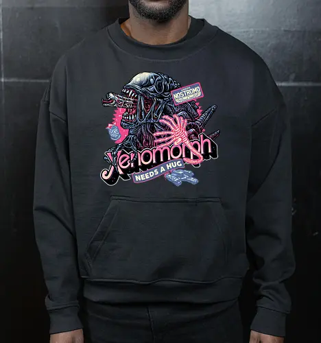 Out of this world terror - Movie, alien, galaxy, space, villain, aliens, film, Science fiction - Cropped Sweatshirt