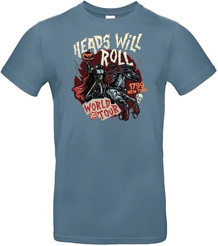 Heads Will Roll - movie, Halloween, fantasy, classic, Horror, horror movie, Paranormal - Standard T-Shirt