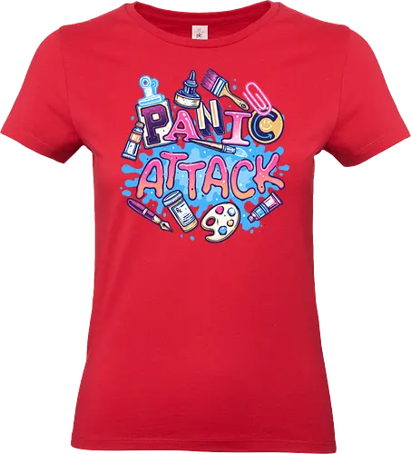 Panic Attack - Humor, parody, funny, emotion, feelings, fear - Standard T-Shirt (Frauen)