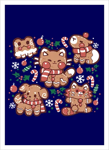 Festive Gingerbread Animals