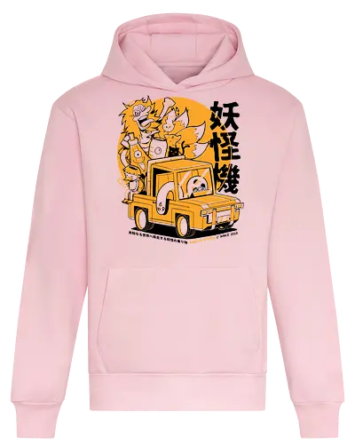 Yokai Driver - anime, manga, animation, funny, chibi, cute, kawaii - Heavyweight Hoodie