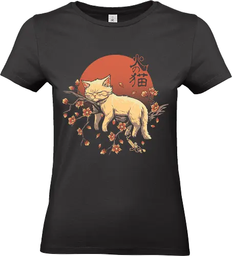 Sleeping Cat on Sakura