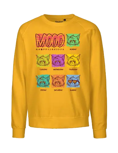 Everyday Mood - grumpy cat, Anti Social, hate morning, catrovert, introvert, anti human, anti people, idgaf, dilligaf, don't care, mind your business, funny cat, cute cat, funny, cat joke, memes, internet meme, hilarious, funny meme, cat meme, meme - Fairtrade Sweatshirt