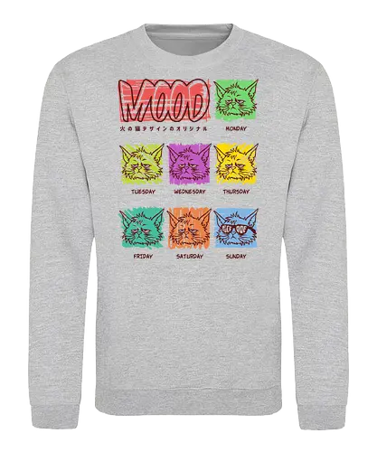 Everyday Mood - grumpy cat, Anti Social, hate morning, catrovert, introvert, anti human, anti people, idgaf, dilligaf, don't care, mind your business, funny cat, cute cat, funny, cat joke, memes, internet meme, hilarious, funny meme, cat meme, meme - Sweatshirt