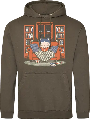 Cozy Book Winter Cat
