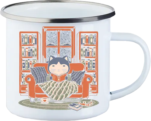 Cozy Book Winter Cat