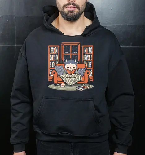 Cozy Book Winter Cat