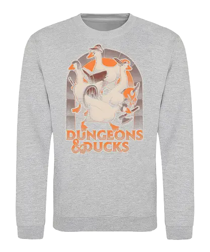 Dungeons and Ducks - rpg, ducks, internet, meme, fantasy, role-playing game, d20, dungeon master, game, adventure, Pen and Paper, tabletop, funny, fun - Sweatshirt