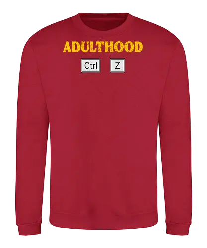 Adulthood Ctrl Z - Erwachsenenhumor, lustiges Design, Computerwitz, technikaffin, PC-Nerd, Ctrl Z Design, Sarkasmus, Tastenkombination, Grafikdesign T-Shirt, Computerfreunde, lustige Grafik, ironische Designs, Technikliebhaber, Life Undo, Erwachsenenleben, IT-Liebhaber, lustige Geschenkidee, Nerd Humor, witzige Sprüche, Tech-Geschenk, Statement-Shirt, Millennials Humor, Gen X Spaß, Erwachsensein, lustiger Alltagswitz - Sweatshirt