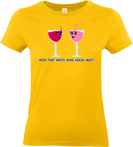 Wine Problems (Weinprobleme) - Wein, Weinliebhaber, lustig, Cartoon, Getränk, Paar, Humor, Comedy, Weinglas, Party, Weinprobe, witzig, Alkohol, romantisch, Event, clever, verspielt, Charme, Weinenthusiast, valentine's day, Valentinstag, singles day - Standard T-Shirt (Frauen)