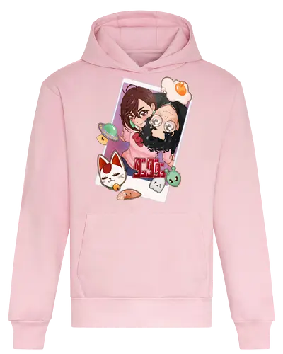 Occult Girl x Alien Boy - dandadan, anime, alien, ghosts, neko - Heavyweight Hoodie