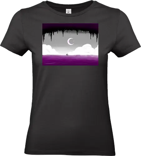 Ace Pride Landschaft - ace, asexuell, pride, landschaft, subtle pride - Standard T-Shirt (Frauen)