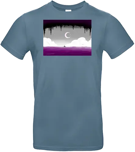 Ace Pride Landschaft - ace, asexuell, pride, landschaft, subtle pride - Standard T-Shirt