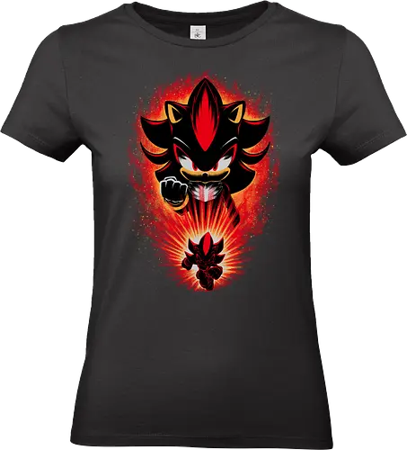 Shadow of Chaos - Hedgehog, Shadow - Standard T-Shirt (Frauen)