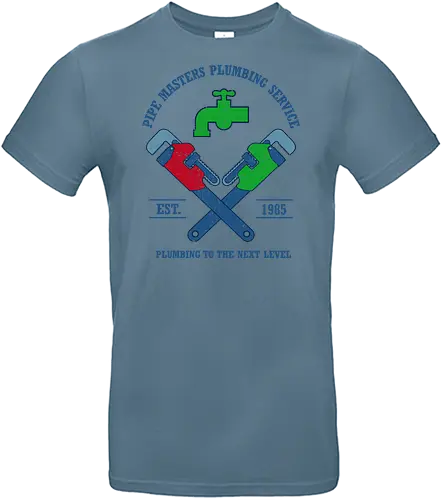 Pipe Masters Plumber Service - gamer, 80s, childhood, funny, gaming, geek, nerd, nostalgia, plumber, popculture, retro, retro gamer, service, video game, vintage - Standard T-Shirt