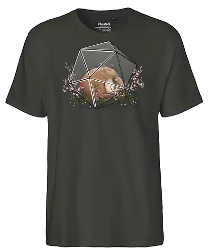 Sakura Eulenbär Terrarium - owlbear, Pen and Paper, Pen and paper, Sakura, Frühling, eulenbär, Valentins Tag, kirschblüten, cherry blossom - Fairtrade T-Shirt