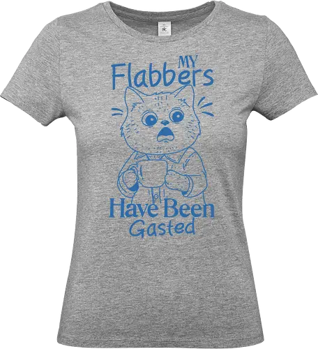 My Flabbers Have Been Gasted - my flabbers, have been gasted, meme, funny, humor, shock, surprise, cat, minimalist - Standard T-Shirt (Frauen)