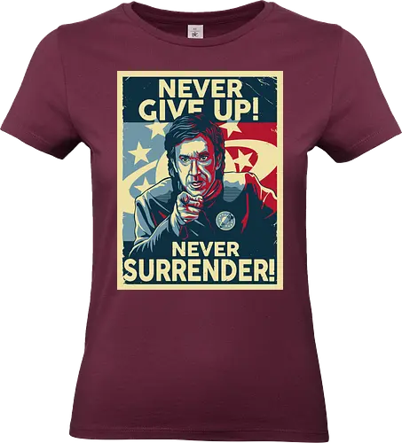 Never Give Up - nevergiveup, sf, movie, popculture, space - Standard T-Shirt (Frauen)