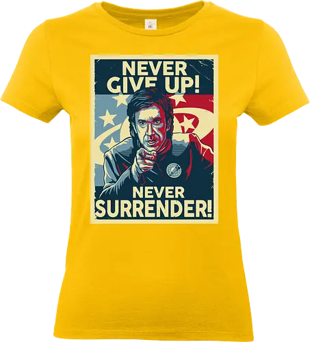 Never Give Up - nevergiveup, sf, movie, popculture, space - Standard T-Shirt (Frauen)
