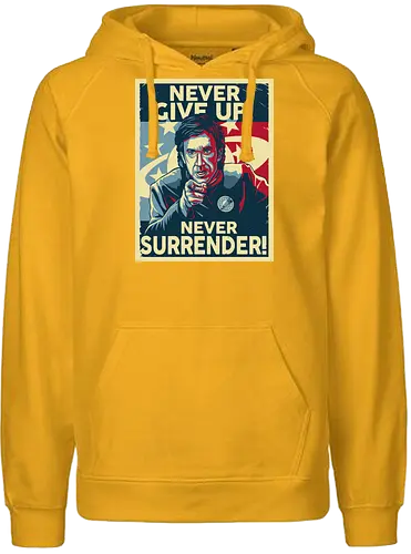 Never Give Up - nevergiveup, sf, movie, popculture, space - Fairtrade Hoodie