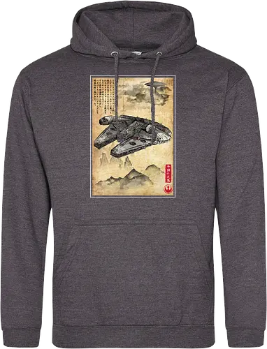 Escape from cloud city woodblock