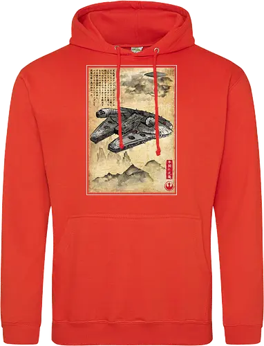 Escape from cloud city woodblock