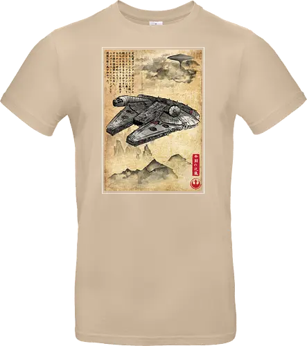Escape from cloud city woodblock