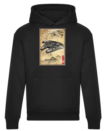 Escape from cloud city woodblock