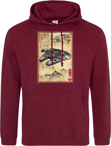 Escape from cloud city woodblock