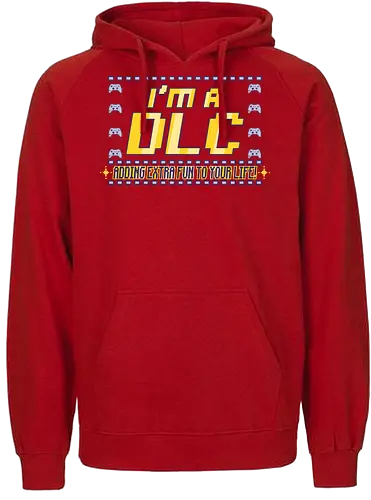 I'm a DLC (Ich bin ein DLC) - DLC, Gamer, Bonus-Content, Level-Up, Videospiele, lustig, nerdig, Gaming, Abenteuer, Spaß, Lachen, einzigartig, kreativ, Spieler, Popkultur, Meme, player, console, video game, online, retro gamer, konsole, pc, Retro, Zusatzinhalt, Persönlichkeit, Humor - Fairtrade Hoodie