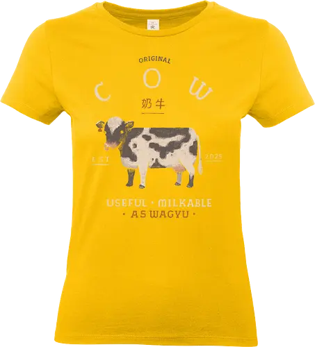 Original cow - Cow, cows, milk cow, beef, A5 wagyu - Standard T-Shirt (Frauen)
