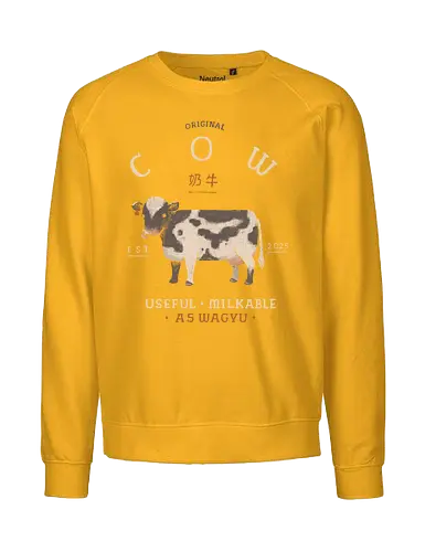 Original cow - Cow, cows, milk cow, beef, A5 wagyu - Fairtrade Sweatshirt