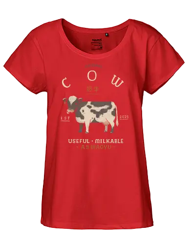 Original cow - Cow, cows, milk cow, beef, A5 wagyu - Fairtrade Girl Shirt