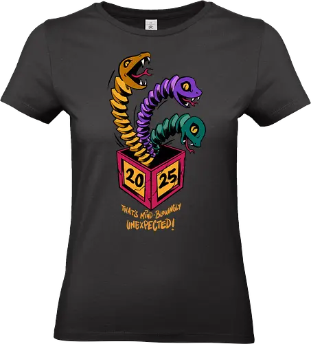 surprise box - snake, brain, skull, skeleton, myth, art, poison, animal, darkart, tattoo, golden - Standard T-Shirt (Frauen)