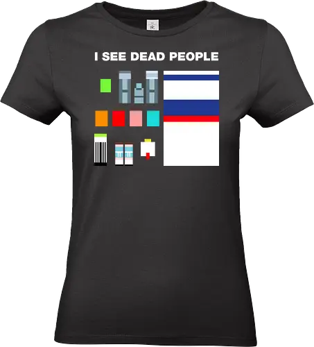 I See Dead People - The Minimal Sense  - popculture, 80s, 90s, abstract, dead, funny, i see dead people, minimal, minimalist, movie art, retro, video game, vintage, cartoons, tv shows - Standard T-Shirt (Frauen)