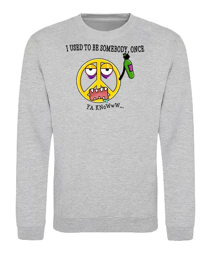 Tipsy Peace - Peace-Zeichen, Nostalgie, Humor, Rebellion, Retro, Satire, beschwipst, Bittersüß, vibes, alte Zeiten, Antiheld, sarkastisch, lustig, ikonisch, Klassiker, Erinnerungen, Spruchdesign, Statement, Popkultur, Stil - Sweatshirt