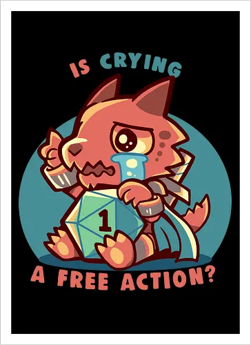 Crying is a Free Action