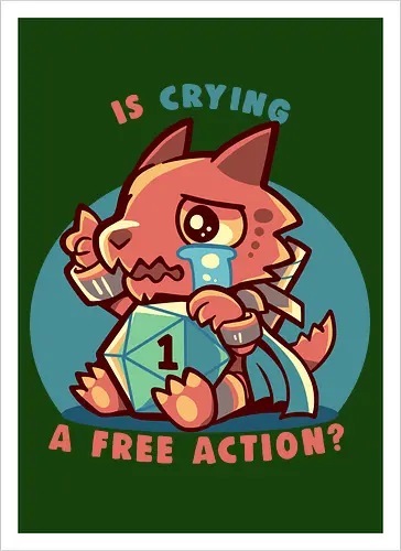 Crying is a Free Action