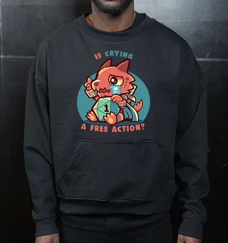 Crying is a Free Action