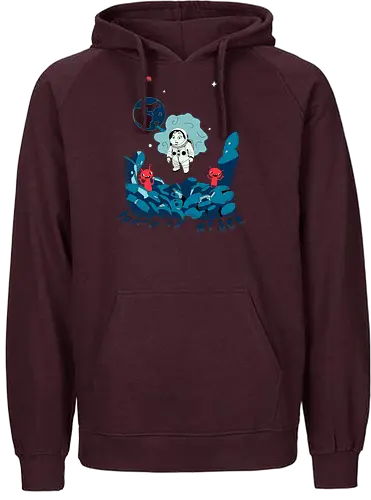 bunny in space - alien invasion, bunny art, bunny cartoon, bunny rabbit, cartoon alien, comic bunny, funny aliens, lost galaxy bunny, space, retro, wormhole, Arture - Fairtrade Hoodie