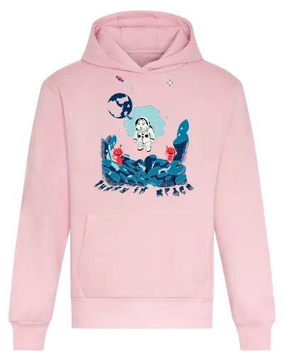 bunny in space - alien invasion, bunny art, bunny cartoon, bunny rabbit, cartoon alien, comic bunny, funny aliens, lost galaxy bunny, space, retro, wormhole, Arture - Heavyweight Hoodie