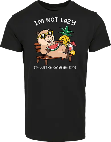 I'M NOT LAZY. I'M JUST ON CAPYBARA TIME