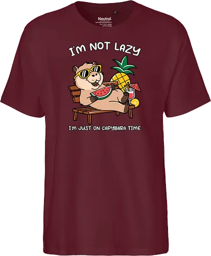 I'M NOT LAZY. I'M JUST ON CAPYBARA TIME