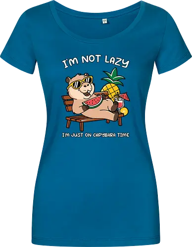 I'M NOT LAZY. I'M JUST ON CAPYBARA TIME